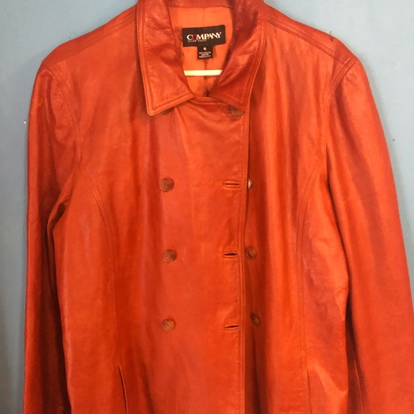 Leather Ellen Tracy button up jacket made in the USA beautiful supple leather - Picture 2 of 8